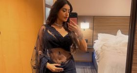 Rashi Singh: నెట్ చీరలో గ్లామర్ ఒలకబోసిన రాశి సింగ్.. సమ్మర్ లో  మరింత హీట్ పెంచుతూ!