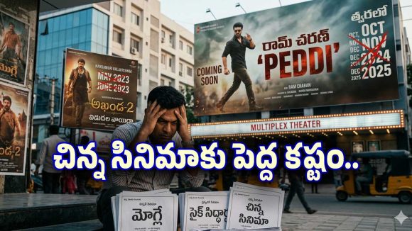 చిన్న సినిమాలకు శాపంగా పెద్ద హీరోలు.. అప్పుడు బాలయ్య ఇప్పుడు రామ్ చరణ్..