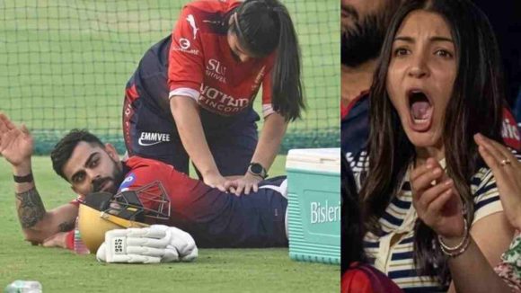 లేడీతో మ‌సాజ్ చేయించుకుంటోన్న కోహ్లీ…అలిగి లండ‌న్ వెళ్లిపోయిన‌ అనుష్క శ‌ర్మ‌ !