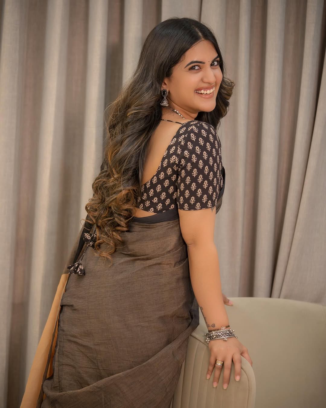 Sravanthi Chokarapu (Image credit: Instagram) Actress Sravanthi Chokarapu photo gallery
