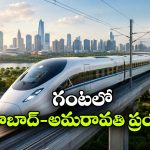 గంటలో అమరావతి నుంచి హైదరాబాద్‌ ప్రయాణం, బుల్లెట్ రైలు రూట్ మ్యాప్ రెడీ!