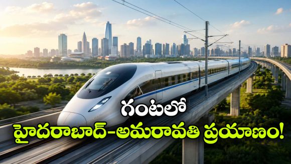 గంటలో అమరావతి నుంచి హైదరాబాద్‌ ప్రయాణం, బుల్లెట్ రైలు రూట్ మ్యాప్ రెడీ!