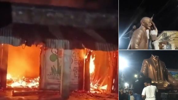 బెంగాల్‌లో హింస-విధ్వంసం.. విగ్రహాలు ధ్వంసం, ఆఫీసులకు నిప్పు, ఈసీ ఆదేశాలతో అధికారులు