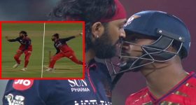 RCB VS LSG: నీది త్రో బౌలింగ్ రా...? కృనాల్ పాండ్యాతో గొడ‌వ‌కు దిగిన నికోలస్ పూరన్