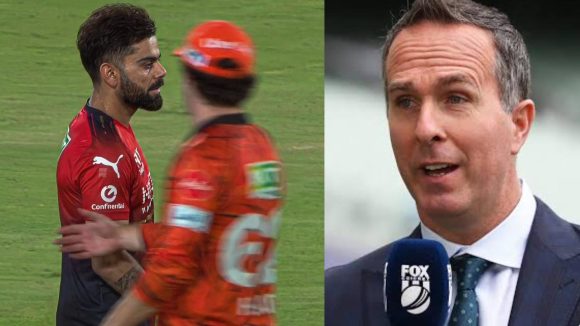 Michael Vaughan: ధోని, రోహిత్ శ‌ర్మ‌ల‌ను చూసి బుద్ది తెచ్చుకో…హెడ్ కు కోహ్లీ క్ష‌మాప‌ణ‌లు చెప్పాల్సిందే !