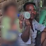 తండ్రితో కలిసి కల్లు తాగుతున్న నాలుగేళ్ల చిన్నారి.. చూసీ చూడనట్లు వ్యవహరిస్తున్న నిర్వాహకులు.. మండిపడుతున్న జనం!