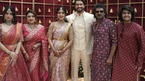 హీరో ఉపేంద్ర ఇంట సంబరాలు.. కొడుకు ఎంగేజ్మెంట్ ఫోటోలు వైరల్..
