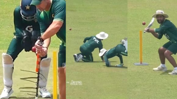 Ban vs Pak: ఇనుప కంచెల‌తో ప్రాక్టీస్..క్యాచ్ లు ప‌ట్టేందుకు అష్ట‌క‌ష్టాలు ప‌డుతోన్న పాకిస్తాన్‌