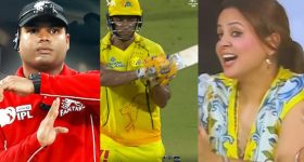Sakshi Dhoni: అంపైర్ల‌కు సాక్షి ధోని వార్నింగ్...చేతుల‌తో సైగ‌లు చేస్తూ