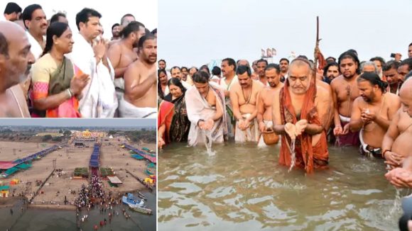 తెలంగాణలో సరస్వతీ నది అంత్య పుష్కరాలు ప్రారంభం.. కంచి పీఠాధిపతి తొలి స్నానం, ఆపై 12 రోజులపాటు