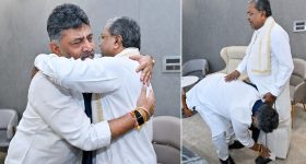 కర్ణాటక అధికార కాంగ్రెస్ పార్టీలో మార్పులు.. సీఎం బ్రేక్ ఫాస్ట్ భేటీ, సిద్దరామయ్య నుంచి ఆశీర్వాదం తీసుకున్న డీకే