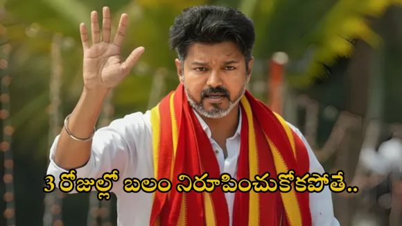 తమిళ రాజకీయాల్లో సంచలనం.. రేపే విజయ్ ప్రమాణ స్వీకారం, 3 రోజులు డెడ్ లైన్