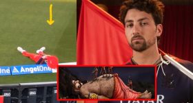 Tim David: మ‌రోసారి రూల్స్ బ్రేక్ చేసిన టిమ్ డేవిడ్...కుంభ‌క‌ర్ణుడిలా నిద్ర‌పోతూ ఫీల్డింగ్