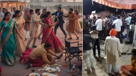 Viral News: వివాహ వేడుకలో రచ్చ.. వధువు-వరుడు కుటుంబాల మధ్య ఫైటింగ్, వీడియో వైరల్