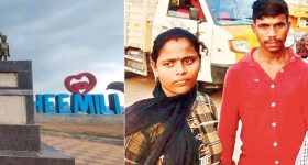 Bheemili: భీమిలి తీరంలో.. వడ దెబ్బ ముసుగు వేసి, చున్నీతో భర్త గొంతు బిగించి