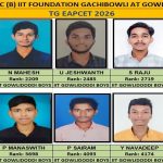 తెలంగాణ ఈఏపీసెట్ ఫలితాల్లో టాప్ 10 ర్యాంకర్స్ వీరే..?