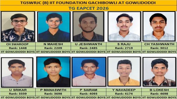 తెలంగాణ ఈఏపీసెట్ ఫలితాల్లో టాప్ 10 ర్యాంకర్స్ వీరే..?