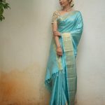 Trisha Krishnan: నీలిరంగు చీరలో చందమామలా ముద్దొస్తున్న త్రిష.. ఫోటోలు వైరల్!