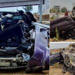 BMW Car Crash: ఘోర రోడ్డు ప్రమాదం.. నుజ్జైన బీఎండబ్ల్యూ కారు,  250 కిలోమీటర్ల వేగంతో