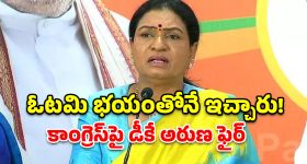 రేవంత్ రెడ్డి టార్గెట్‌గా డీకే అరుణ ఫైర్.. సోనియా గాంధీ క్రెడిట్‌పై సంచలన వ్యాఖ్యలు!