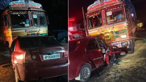 Road Accident: నుజ్జైన కారు ముందు పార్టు, స్పాట్‌లో ఇద్దరు మృతి, జనగామ జిల్లాలో ఘోర రోడ్డు ప్రమాదం