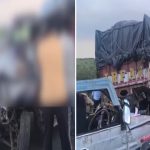 లారీని ఢీ కొట్టిన తుఫాను వాహనం.. స్పాట్‌లో నలుగురు మృతి,మాచర్లలో ఘోర ప్రమాదం, మృతులు హైదరాబాద్‌కు