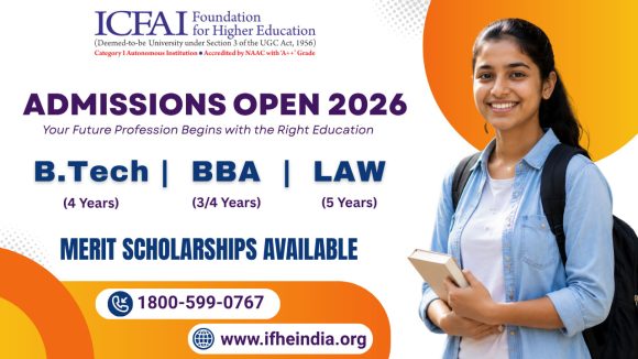 టాప్ కంపెనీల్లో ప్లేస్‌మెంట్స్..  ICFAI హైదరాబాద్ 2026 అడ్మిషన్ల నోటిఫికేషన్ విడుదల