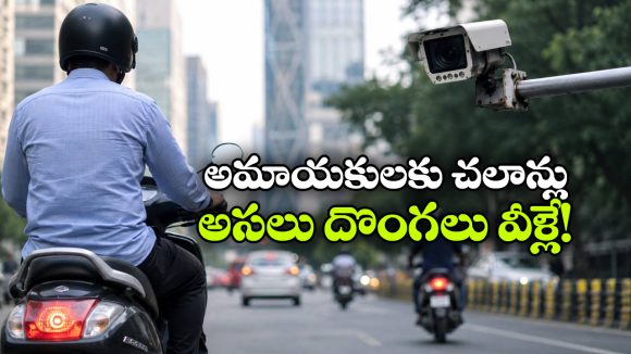 ఒక్క అక్షరం మార్చి చలాన్లు తప్పించుకున్నారు.. కానీ, కెమెరాలకు చిక్కి బుక్కైపోయారు!