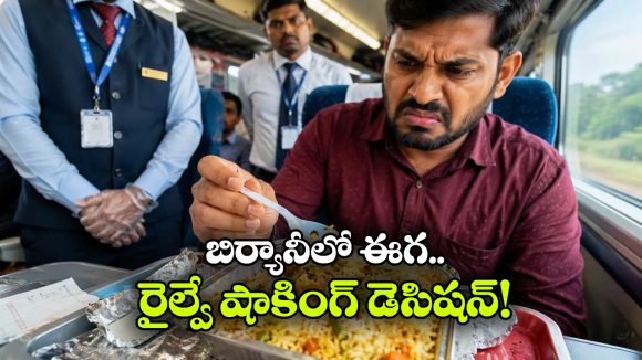 ప్రయాణికుడికి ఇచ్చిన బిర్యానీలో ఈగ.. రైల్వే క్యాటరింగ్ సంస్థకు షాక్!