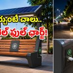 సూర్యుడితో స్నేహం.. మొబైల్‌కు ప్రాణం.. అదరగొడుతున్న స్మార్ట్ బెంచీలు!