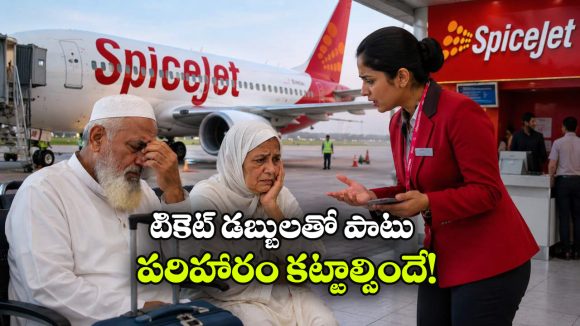 బోర్డింగ్ పాస్ ఉన్నా విమానం ఎక్కనివ్వలే.. సీన్ కట్ చేస్తే స్పైస్‌ జెట్‌ కు షాక్!
