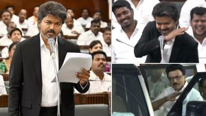 అసెంబ్లీలో సీఎం విజయ్ ఊహించని ప్రవర్తన.. స్టాలిన్‌ను అనుకరిస్తూ, చేతిని అలా చూపిస్తూ..