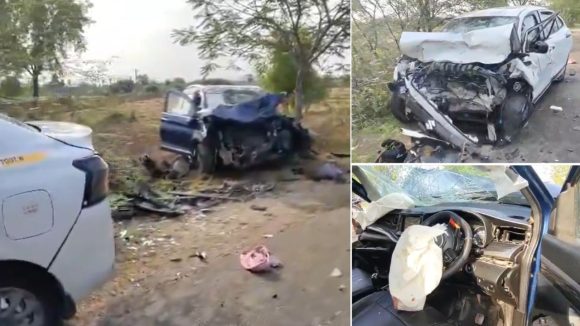 నల్గొండ జిల్లాలో ఘోర రోడ్డు ప్రమాదం.. రెండు కార్లు ఢీ-స్పాట్‌లో ముగ్గురు మృతి