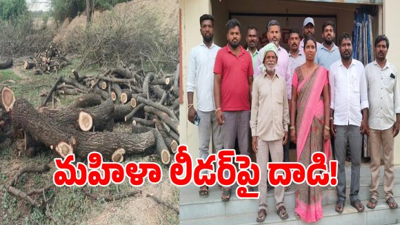 చెరువులో చెట్ల దందా.. ప్రశ్నించిన మహిళా లీడర్‌పై దాడి.. ఫోన్లు లాక్కొని సర్పంచ్ భర్త రౌడీయిజం!
