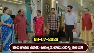 Karthika Deepam 2 Serial Today Episode July 29th ‘కార్తీక దీపం 2’ సీరియల్‌: పారిజాతం తనకు అమ్ముడుపోయిందన్న మాలిని    
