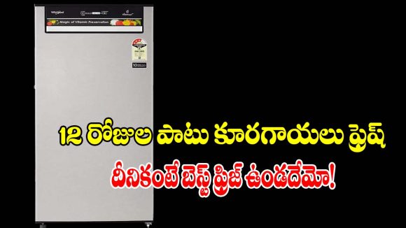 కరెంట్ బిల్లుకి చెక్.. కూరగాయలు ఫుల్ ఫ్రెష్! Whirlpool 200 L 3 Star ఫ్రిజ్ అదుర్స్!