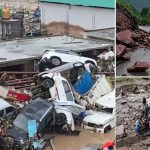 కాశ్మీర్‌లో ప్రకృతి భీభత్సం..  ఆకస్మిక వరదలు,  కుప్పలుగా వాహనాలు, 8 మంది మృతి