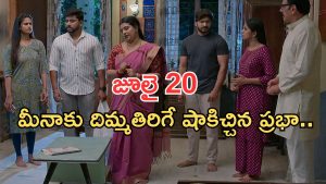 Gundeninda GudiGantalu Today episode: అయ్యో పాపం మీనా.. ప్రభావతి ఫుల్ హ్యాపీ.. బాలుకు అనుమానం..