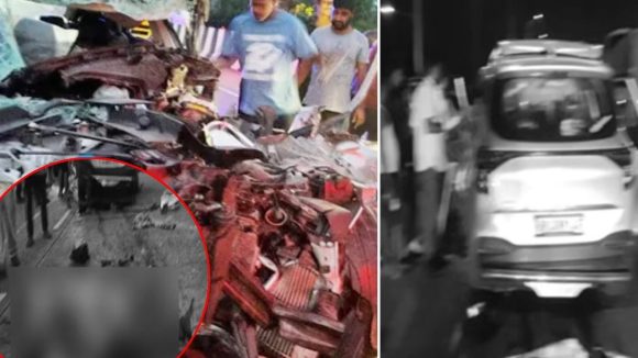 లారీని ఢీ కొట్టిన కారు.. స్పాట్‌లో నలుగురు మృతి, విశాఖలో ఘోర రోడ్డు ప్రమాదం