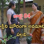 Intinti Ramayanam Today Episode: చక్రధర్ కు పల్లవి స్ట్రాంగ్ వార్నింగ్.. మీనాక్షికి ఘోర అవమానం.. శ్రీయ దెబ్బకు ఫ్యూజుల్ అవుట్..