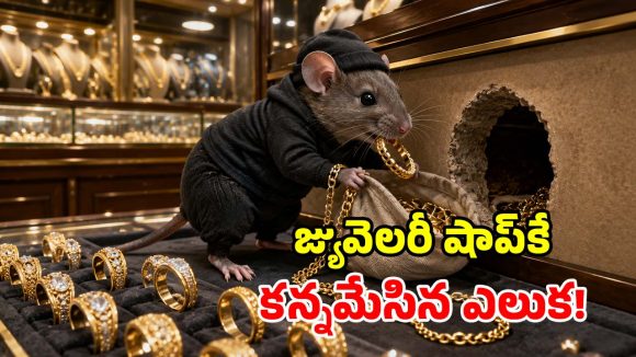 బంగారు షాపులో కేడీ ఎలుక.. రాత్రికి రాత్రే ఉంగరాలు, గొలుసులు మాయం.. సీసీటీవీ చూస్తే..!