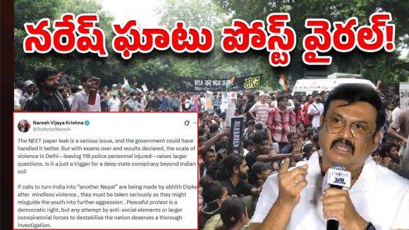 ఢిల్లీ ఘర్షణల వెనుక కుట్ర కోణం ఉందా? నటుడు నరేష్ పోస్ట్ వైరల్