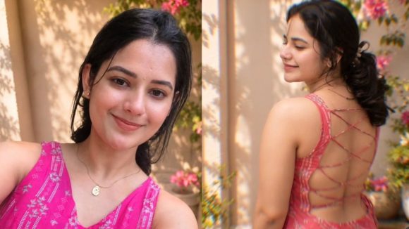 బ్యాక్ లెస్ అందాలతో పిచ్చెక్కిస్తున్న పచ్చళ్ళ పాప.. బాపురే కుర్రాళ్లకు కష్టమే..!
