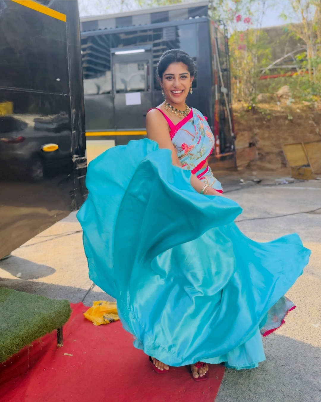 Supritha Naidu : లంగావోణిలో మెరిసిపోతున్న సుప్రీత.. సో క్యూట్ కదా..