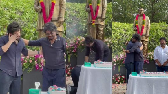 తండ్రిని పట్టుకొని ఏడ్చేసిన అఖిల్.. వీడియో వైరల్!