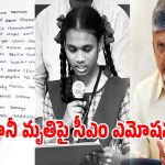 శివానీ మృతిపై.. ఎమోషనల్ అయిన సీఎం చంద్రబాబు!