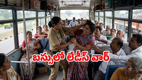 రన్నింగ్‌ బస్సులో జుట్టు పట్టుకొని కొట్టుకున్న లేడి కండక్టర్, మహిళా ప్యాసింజర్.. ఇదిగో వీడియో!
