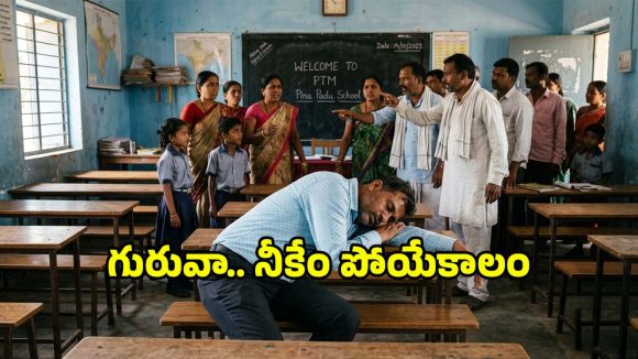 స్కూలుకు ఫుల్లుగా తాగొచ్చిన టీచర్.. స్కూల్‌లో ఏం చేశాడో చూస్తే షాక్ అవ్వాల్సిందే!
