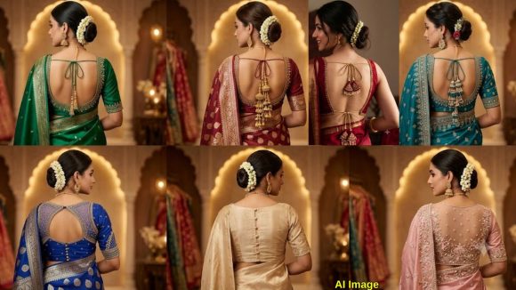 సాధారణ చీరకైనా కొత్త అందం తెచ్చే 5 స్టైలిష్ బ్యాక్ బ్లౌజ్ డిజైన్లు.. మీరూ ట్రై చేయండి