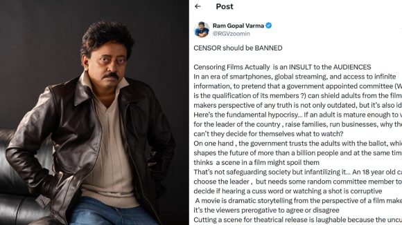 RGV: సెన్సార్ బోర్డుపై రాంగోపాల్ వర్మ సంచలన పోస్ట్..!